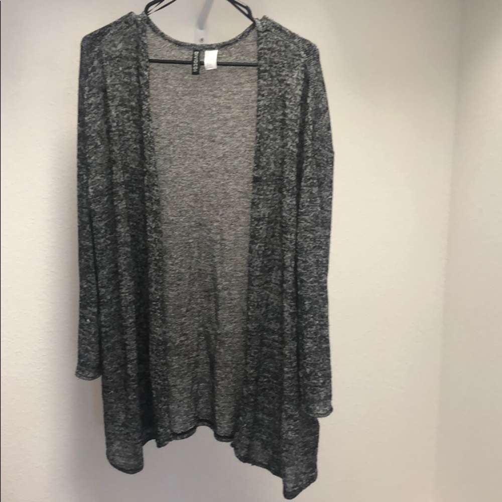 H&M black and white cardigan